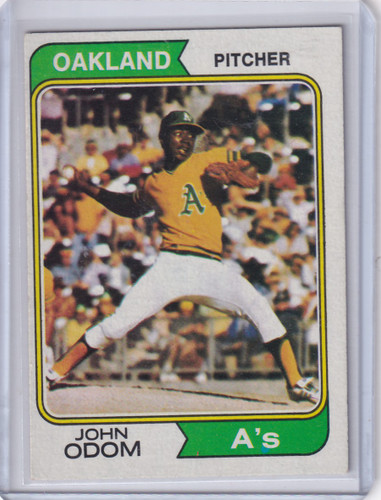 1974 Topps Baseball #461 John Odom - Oakland Athletics