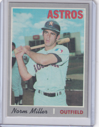 1970 Topps Baseball #619 Norm Miller - Houston Astros