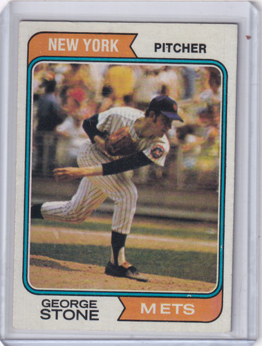 1974 Topps Baseball #397 George Stone - New York Mets