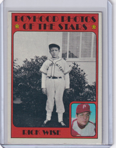 1972 Topps Baseball #345 Rick Wise BP - Philadelphia Phillies