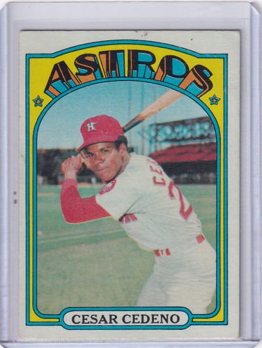 1972 Topps Baseball #65 Cesar Cedeno - Houston Astros
