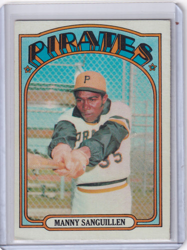 1972 Topps Baseball #60 Manny Sanguillen - Pittsburgh Pirates