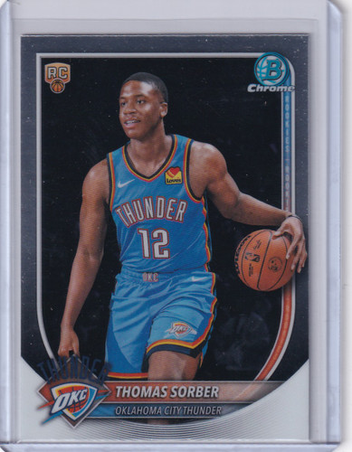 2025-26 Bowman Basketball #BCV-15 Thomas Sorber - Oklahoma City Thunder