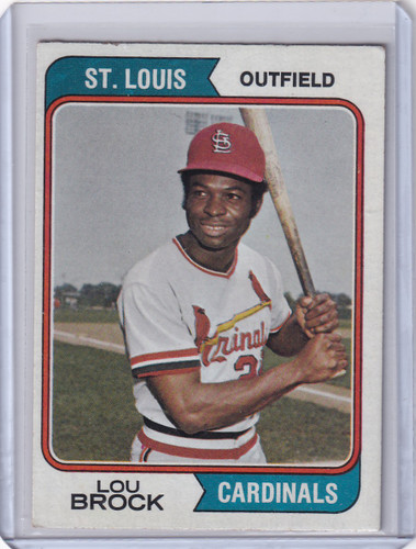 1974 Topps Baseball #60 Lou Brock - St. Louis Cardinals