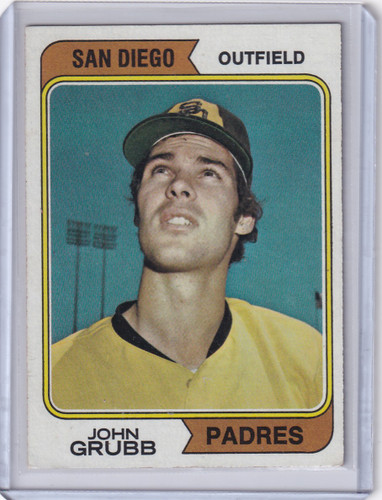 1974 Topps Baseball #32 John Grubb - San Diego Padres RC