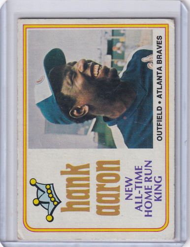 1974 Topps Baseball #1 Hank Aaron - New All-Time Home Run King
