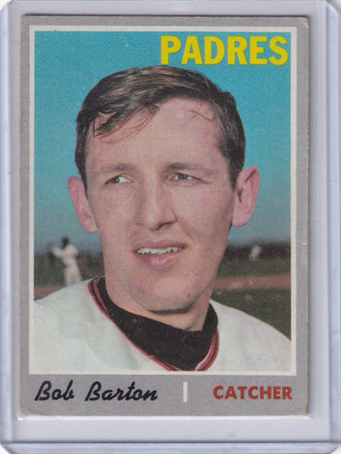 1970 Topps Baseball #352 Bob Barton - San Diego Padres