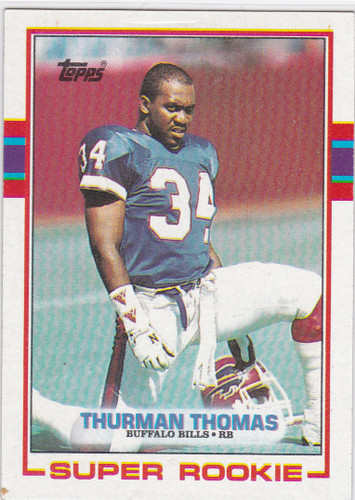 1989 Topps #45 Thurman Thomas Super Rookie Buffalo Bills