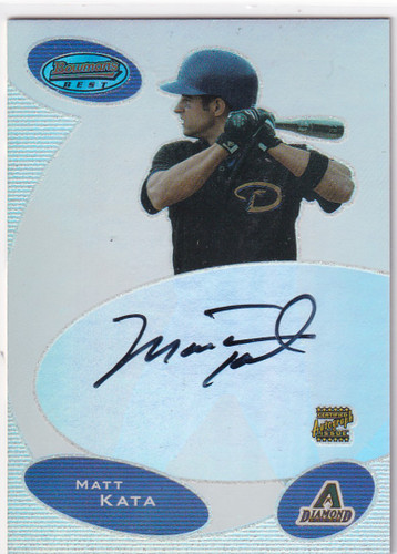 2003 BOWMAN BEST #BB-MK MATT KATA AUTO- ARIZONA DIAMONDBACKS