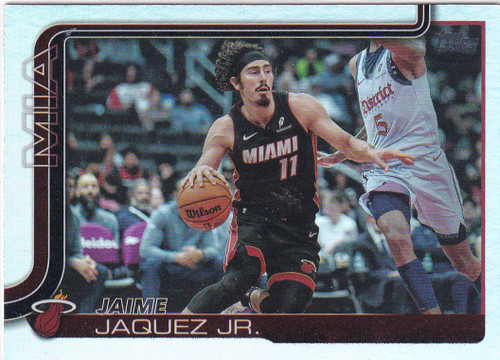 2025 TOPPS #78 JAMIE JAQUEZ JR REFRACTOR- MIAMI HEAT