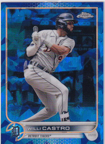 2022 TOPPS CHROME SAPPHIRE #191 WILLI CASTRO- DETROIT TIGERS