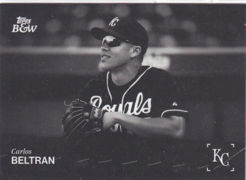 2025 TOPPS BLACK WHITE #O18 CARLOS BELTRAN- KANSAS CITY ROYALS