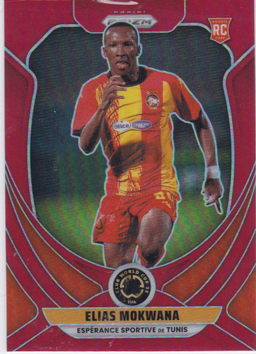 2025 Panini Prizm FIFA World Cup #82 Elias Mokwana RC 103/199 Red prizm
