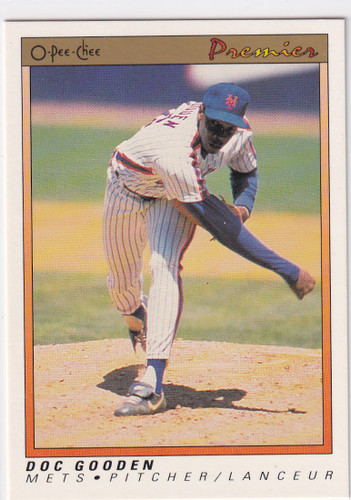 1991 O PEE CHEE #55 DOC GOODEN- NEW YORK METS