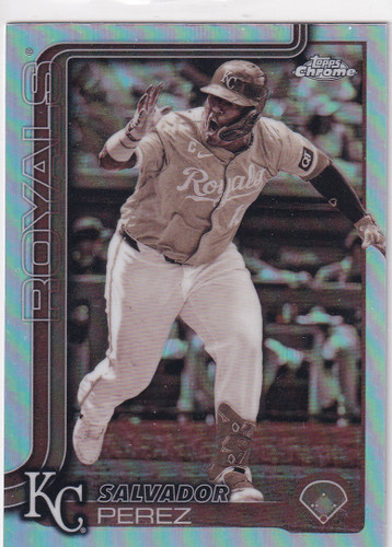 2025 TOPPS CHROME #114 SALVADOR PEREZ SEPIA- KANSAS CITY ROYALS