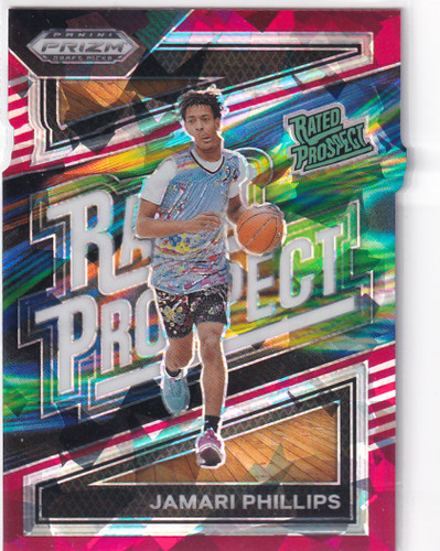 2024 PRIZM DRAFT #14 JAMARI PHILLIPS RED CRACKED ICE