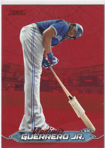 2024 TOPPS STADIUM #290 VALDIMIR GUERRERO JR RED- TORONTO BLUE JAYS