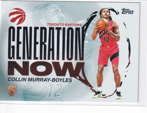 2025 TOPPS #GN-9 COLLIN MURRAY BOYLES GENERATION NOW- TORONTO RAPTORS