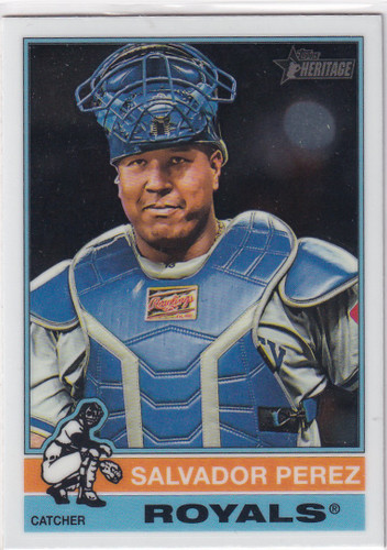 2025 TOPPS HERITAGE #21 SALVADOR PEREZ- KANSAS CITY ROYALS
