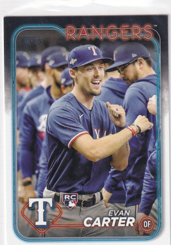 2024 TOPPS #CTCSP-4 EVAN CARTER IMAGE VARIATION- TEXAS RANGERS