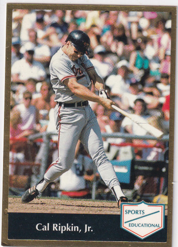 1991 SPORTS EDUCATIONAL #8 CAL RIPKEN JR- BALTIMORE ORIOLES