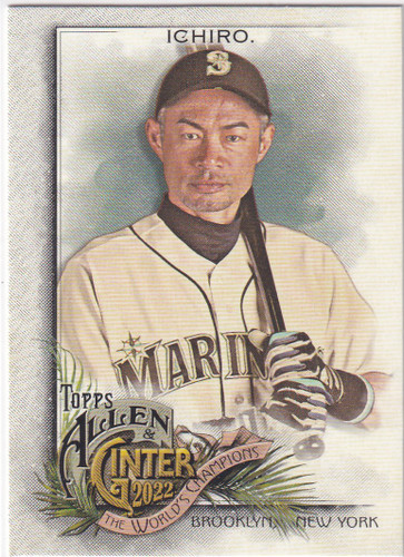 2022 TOPPS ALLEN & GINTER #66 ICHIRO- SEATTLE MARINERS