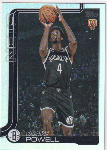 2025 TOPPS #222 DRAKE POWELL REFRACTOR- BROOKLYN NETS