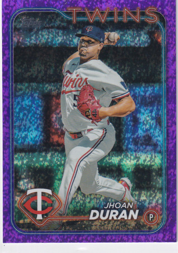 2024 TOPPS SERIES ONE #227 JHOAN DURAN PURPLE FOIL 339/799- MINNESOTA TWINS