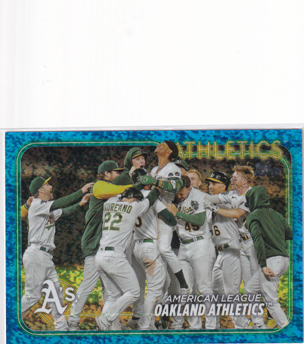 2024 TOPPS SERIES TWO #688 OAKLAND ATHELTIC BLUE FOIL 989/999- OAKLAND ATHLETICS