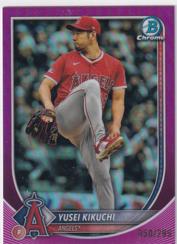 2025 BOWMAN CHROME #5 YUSEI KIKUCHI PINK 50/299- ANGELS