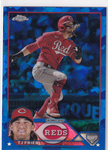 2023 TOPPS CHROME SAPPHIRE #558 TJ FRIEDL- CINCINNATI REDS