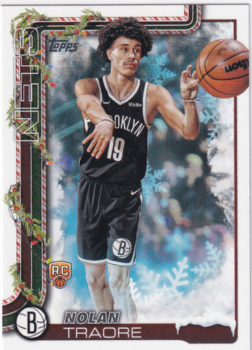 2025 TOPPS HOLIDAY #SSV-NT NOLAN TRAORE- BROOKLYN NETS