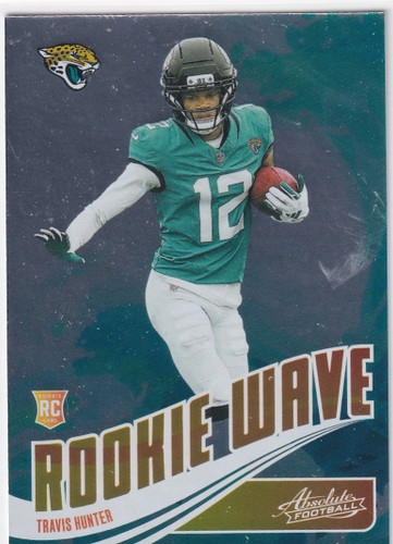 2025 ABSOLUTE #RW-THR TRAVIS HUNTER ROOKIE WAVE- JACKSONVILLE JAGUARS