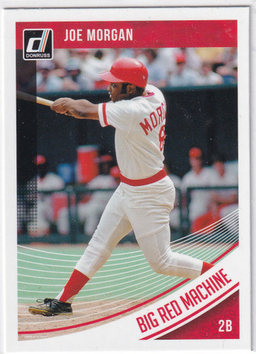 2018 DONRUSS #92 JOE MORGAN BIG RED MACHINE- CINCINNATI REDS