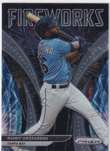 2022 PRIZM #F-10 RANDY AROZARENA FIREWORKS- TAMPA BAY RAYS
