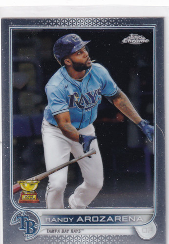 2022 TOPPS CHROME #161 RANDY AROZARENA- TAMPA BAY RAYS