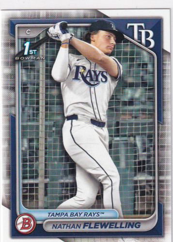 2024 BOWMAN #BD-88 NATHAN FLEWELLING- TAMPA BAY RAYS