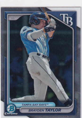 2024 BOWMAN CHROME #BCP-99 BRAYDEN TAYLOR- TAMPA BAY RAYS
