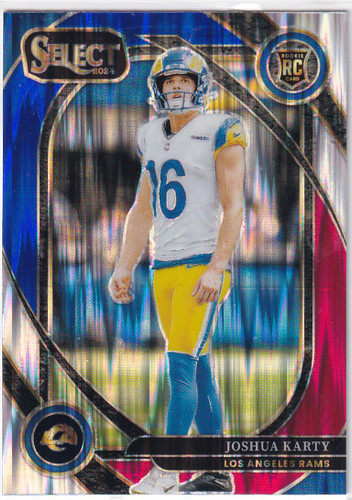 2024 SELECT #282 JOSHUA KARTY RED WHITE BLUE CLUB LEVEL- LOS ANGELES RAMS