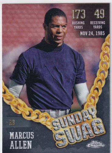 2024 TOPPS CHROME #SS-19 MARCUS ALLEN SUNDAY SWAG- LOS ANGELES RAMS