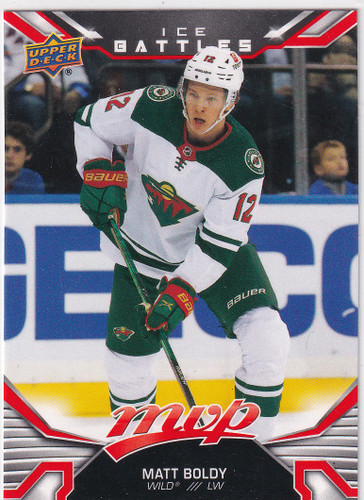 2022-23 UPPER DECK MVP #222 MATT BOLDY ICE BATTLES- MINNESOTA WILD
