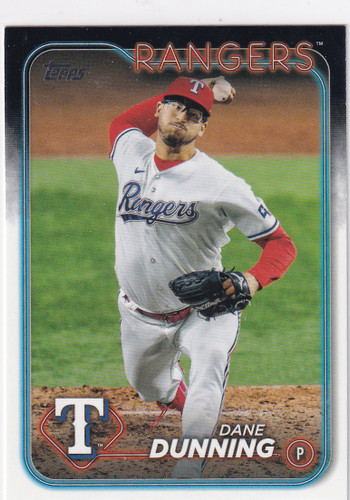 2024 TOPPS SERIES ONE #348 DANE DUNNING- TEXAS RANGERS