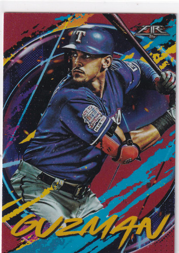 2020 TOPPS FIRE #60 RONALD GUZMAN- TEXAS RANGERS