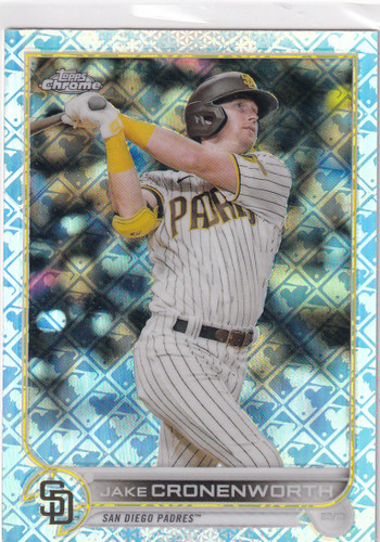 2022 TOPPS CHROME #26 JAKE CRONENWORTH LOGOFRACTOR- SAN DIEGO PADRES