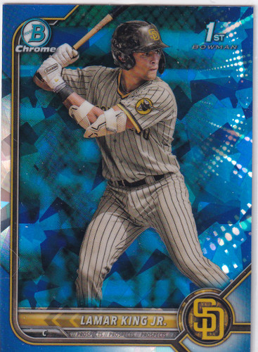 2022 TOPPS CHROME SAPPHIRE #BDC-143 LAMAR KING JR- SAN DIEGO PADRES