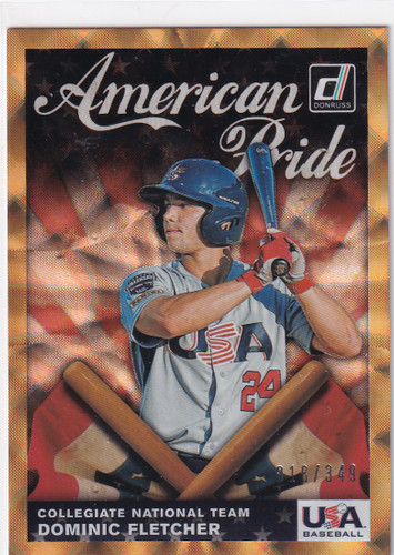 2019 DONRUSS #AP14 DOMINIC FLETCHER AMERICAN PRIDE /349- USA
