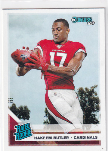 2019 DONRUSS #316 HAKEEM BUTLER- ARIZONA CARDINALS