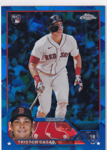 2023 TOPPS CHROME #92 TRISTON CASAS SAPPHIRE- BOSTON RED SOX