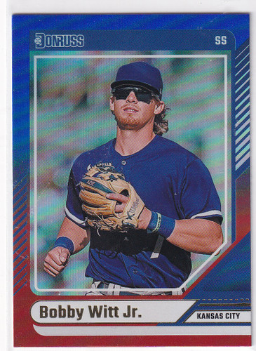 2024 DONRUSS #1 BOBBY WITT JR RED BLUE HOLO- KANSAS CITY ROYALS