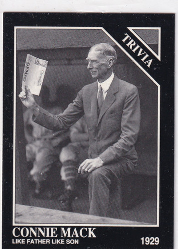 1992 SPORTING NEWS #599 CONNIE MACK LIKE FATHER LIKE SON- BOSTON RED SOX